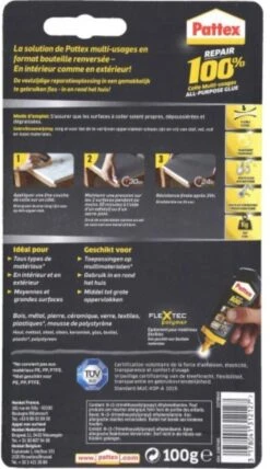 Pattex Alleslijm 100% - 100gram - Alle Toepassingen & Materialen - Alles Lijm Multi Lijm - Extreem Sterk -WerkPro Verkoopwinkel 692x1200 7