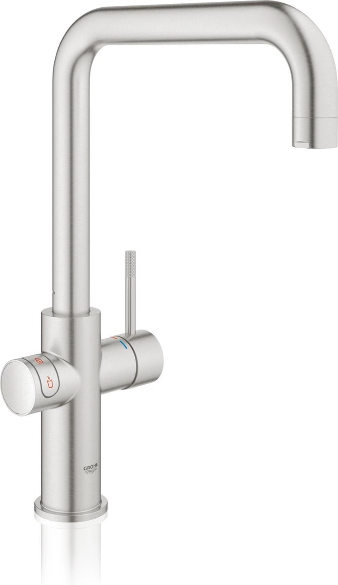 GROHE Red 3IN1 Kokendwaterkraan - U Uitloop - 7L Boiler - Mengventiel – RVS (supersteel) 14 GROHE Red 3IN1 Kokendwaterkraan - U Uitloop - 7L Boiler - Mengventiel – RVS (supersteel) - Afbeelding 12