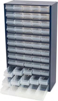 Raaco - Metalen Ladekast - 60 Lades - Incl. 10 Tussenschotten -WerkPro Verkoopwinkel 698x1200 3