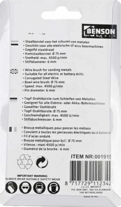 Benson Draadborstel - Komborstel 75 Mm T.b.v. Boormachine -WerkPro Verkoopwinkel 699x1200 4