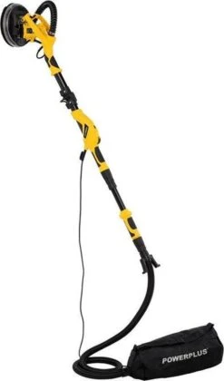 Powerplus POWX0479 Telescopische Wandschuurmachine - 1050W - Ø225mm - Incl. 6x Schuurpapier - Voor Plafond En Muur -WerkPro Verkoopwinkel 706x1200