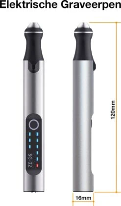 Merkloos Elektrische Graveerpen - Multifunctionele Hobby Modelbouw Set - Draagbaar Draadloos USB Oplaadbare Mini Doe Het Zelf Engraving Pen Voor Het Graveren Van Glas Hout Metaal Steen Plastic Sieraden - Zilverkleurig -WerkPro Verkoopwinkel 707x1200