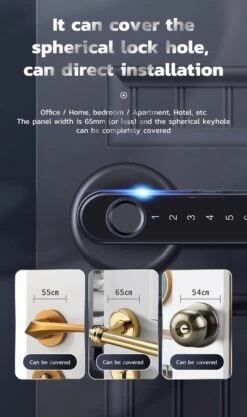 Premium Slim Deurslot – Deurslot Met Vingerafdruk - Elektrisch Deurslot – Slimme Deurklink – Deurklink Vingerafdruk - Deurslot Met Code - Smartlock -WerkPro Verkoopwinkel 710x1200 7