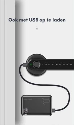 Premium Slim Deurslot – Deurslot Met Vingerafdruk - Elektrisch Deurslot – Slimme Deurklink – Deurklink Vingerafdruk - Deurslot Met Code - Smartlock -WerkPro Verkoopwinkel 710x1200 8