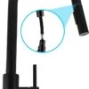 Relave Keukenkraan Met Uittrekbare Uitloop - Handdouche - Uittrekbaar - Mengkraan - Zwart - RVS -WerkPro Verkoopwinkel 712x1200 1