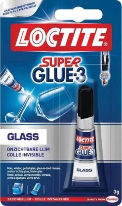 Loctite Glaslijm 3 G - Glass - Lijm Voor Glas - Glas Lijm - Transparant - Transparante Glaslijm