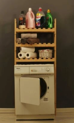 Double T Concept® Wasmachinekast – Opbergrek – Wc Kastje - Badkamer Rek - Opbergkast - 68x22x160cm 9 Double T Concept® Wasmachinekast – Opbergrek – Wc Kastje - Badkamer Rek - Opbergkast - 68x22x160cm -WerkPro Verkoopwinkel 720x1200 8