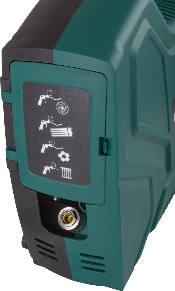 VONROC Draagbare Compressor – 1100W – 8 Bar – Olievrij – 180 L/m – Incl. 11 Accessoires 6 VONROC Draagbare Compressor – 1100W – 8 Bar – Olievrij – 180 L/m – Incl. 11 Accessoires - Afbeelding 4