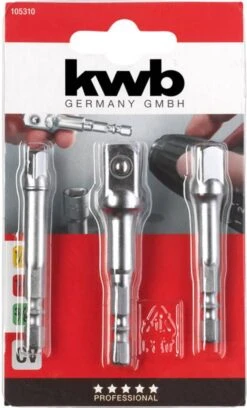 KWB - Adapterset Voor Dopsleutels - 1/4-1/2-3/4 Inch - 3 Stuks -WerkPro Verkoopwinkel 726x1200 5