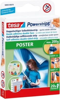 TESA POWERSTRIPS POSTER 20 Stuks