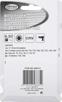 Benson Bitset Torx - Chroom Vanadium - 16 Delig -WerkPro Verkoopwinkel 737x1200 2