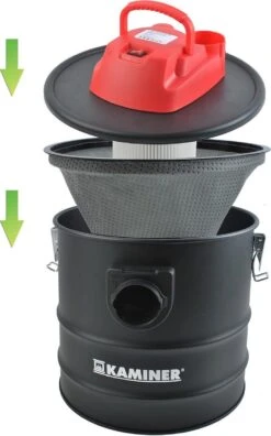 KAMINER - Heavy Duty Aszuiger - Kachel/BBQ Stofzuiger - Openhaard As Zuiger - Dubbel HEPA Filter - 1200W -WerkPro Verkoopwinkel 748x1200 1