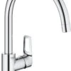 GROHE BauLoop Keukenkraan - Hoge Draaibare Uitloop - Chroom - 31368001