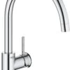 GROHE BauClassic Keukenkraan - Hoge Draaibare Uitloop - Chroom - 31535001 -WerkPro Verkoopwinkel 749x1200 3