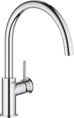 GROHE BauClassic Keukenkraan - Hoge Draaibare Uitloop - Chroom - 31535001