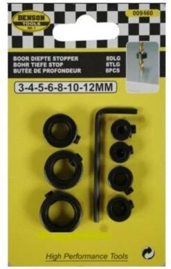Benson Boor Diepte Ringen 3 Tot 12 Mm - 8 Delig -WerkPro Verkoopwinkel 763x1200