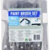 Verfkwasten Set | Verven | Verfkwast | 10 Delig | Zwart | Geschikt Voor Alle Soorten Verf