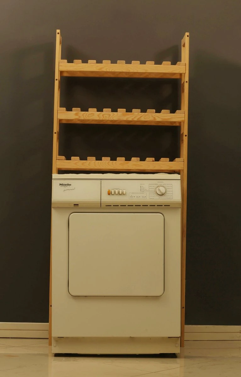 Double T Concept® Wasmachinekast – Opbergrek – Wc Kastje - Badkamer Rek - Opbergkast - 68x22x160cm 6 Double T Concept® Wasmachinekast – Opbergrek – Wc Kastje - Badkamer Rek - Opbergkast - 68x22x160cm - Afbeelding 4