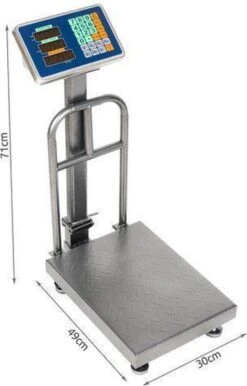 Isotrade Platformweegschaal 150 KG - Pakketweegschaal - Industriële Weegschaal -WerkPro Verkoopwinkel 768x1200 7