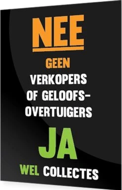 Merkloos Deursticker Geen Verkoper, Wel Collectanten - Geen Deur Aan Deur Verkoop Sticker - Anti Colportage Sticker - Aan De Deur Wordt Niet Gekocht - Deursticker -WerkPro Verkoopwinkel 776x1200 4
