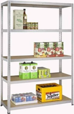 Avasco Opbergrek/ Stellingkast Strong 175 Gegalvaniseerd - 875 Kg Draagkracht - 180x120x40 Cm -WerkPro Verkoopwinkel 783x1200 10