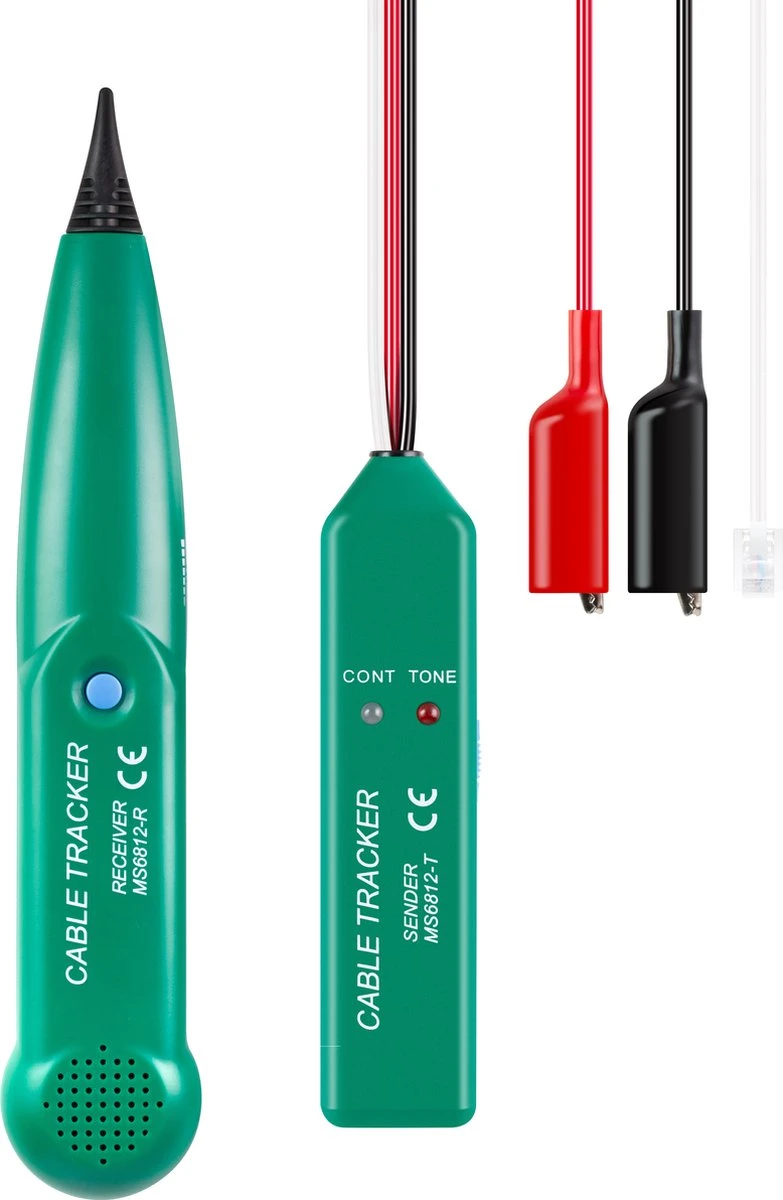 Allteq - Kabeltester - Kabelzoeker - Met Toongenerator - Inclusief Opbergtas 3 Allteq - Kabeltester - Kabelzoeker - Met Toongenerator - Inclusief Opbergtas