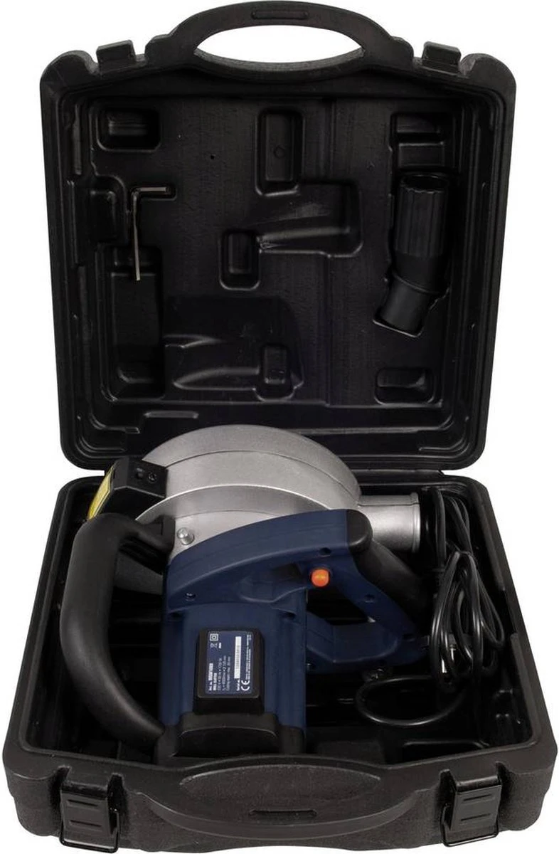 FERM WSM1009 Muurfrees - Freesmachine - 1700W - Met 2 Diamantschijven 125mm - Laser - Stofzuigadapter - Stevige Opbergkoffer 17 FERM WSM1009 Muurfrees - Freesmachine - 1700W - Met 2 Diamantschijven 125mm - Laser - Stofzuigadapter - Stevige Opbergkoffer - Afbeelding 15