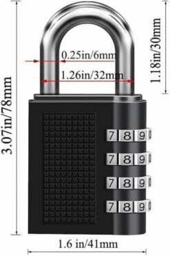 Merkloos Hangslot - Cijferslot - 80 Mm 23 Merkloos Hangslot - Cijferslot - 80 Mm -WerkPro Verkoopwinkel 796x1200 5