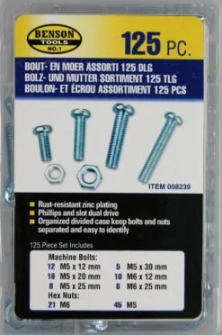 Benson Bouten En Moeren - Assortiment - 125 Delig -WerkPro Verkoopwinkel 797x1200 4