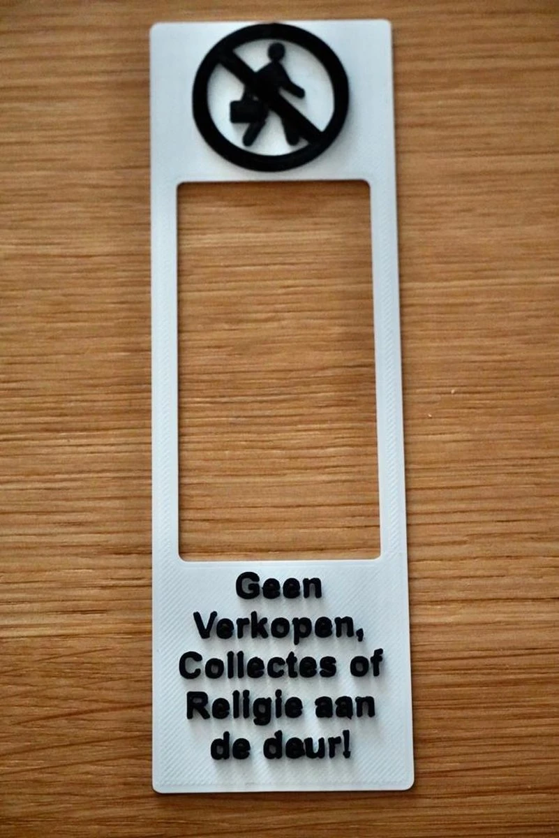 Merkloos 3D Doorbell Art - Aan De Deur Wordt Niet Gekocht - Zwart Op Wit - Geen Verkopen, Collectes Of Religie Aan De Deur - Geen Colportage 3 Merkloos 3D Doorbell Art - Aan De Deur Wordt Niet Gekocht - Zwart Op Wit - Geen Verkopen, Collectes Of Religie Aan De Deur - Geen Colportage