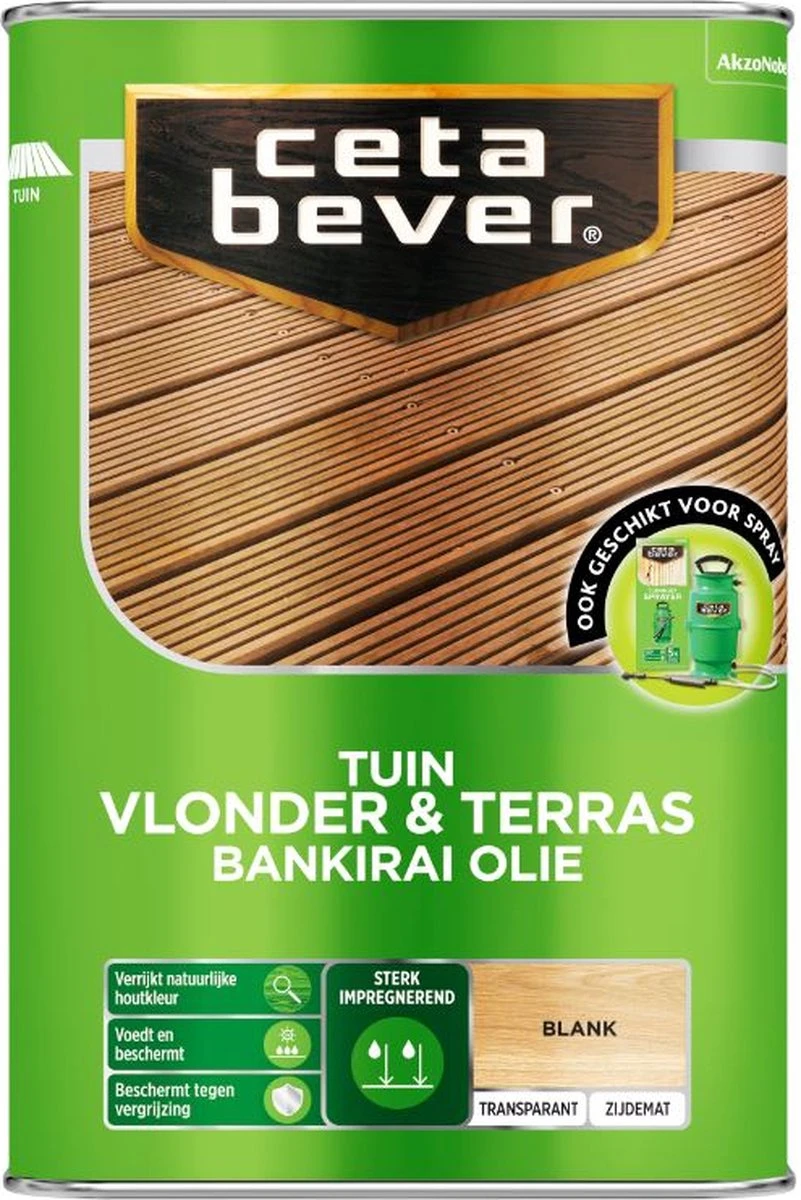 CetaBever Tuin Vlonder & Terras Bankirai Olie - Transparant- Blank - 2,5 Liter 4 CetaBever Tuin Vlonder & Terras Bankirai Olie - Transparant- Blank - 2,5 Liter - Afbeelding 2