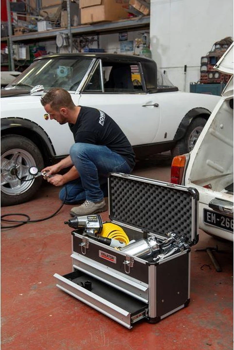 Kreator KRT640602B Gereedschapskoffer - 523 X 240 X 305 Mm - Zwart - (geleverd Zonder Gereedschap) 6 Kreator KRT640602B Gereedschapskoffer - 523 X 240 X 305 Mm - Zwart - (geleverd Zonder Gereedschap) - Afbeelding 4