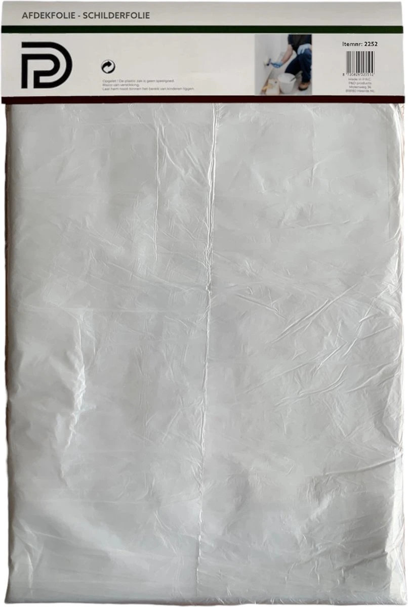 4x PD® - Afdek Folie - Schilder Afdekfolie - 5 X 4 Meter - Transparant - In Totaal 80m2 - 7 Micron 5 4x PD® - Afdek Folie - Schilder Afdekfolie - 5 X 4 Meter - Transparant - In Totaal 80m2 - 7 Micron - Afbeelding 3