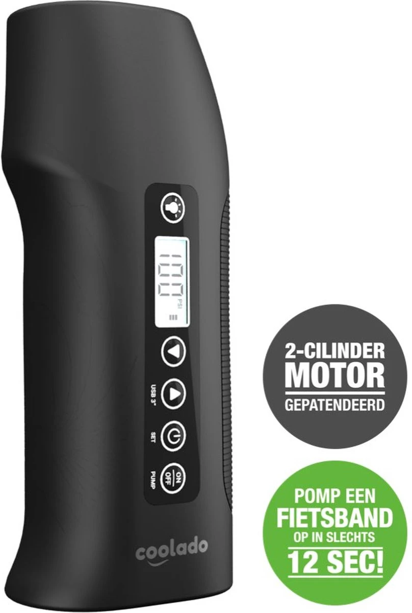 Coolado TPump XL | Draagbare Multifunctionele Mini Compressor | Alle Banden | Ook Voor Luchttenten | Kites En Wing Foils | Elektrische Draadloze Bandenpomp Pompt Fietsband In 12 Seconden | Powerbank. 22 Coolado TPump XL | Draagbare Multifunctionele Mini Compressor | Alle Banden | Ook Voor Luchttenten | Kites En Wing Foils | Elektrische Draadloze Bandenpomp Pompt Fietsband In 12 Seconden | Powerbank. - Afbeelding 20