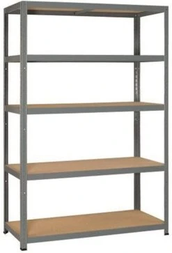 Avasco Opbergrek/ Stellingkast Strong 175 Gegalvaniseerd - 875 Kg Draagkracht - 180x120x40 Cm