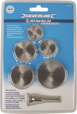 Silverline HSS Snijschijven Set - Ø 22 T/m 44 Mm - 6 Delig -WerkPro Verkoopwinkel 816x1200 4