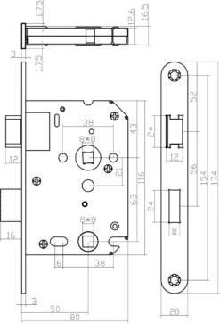 Intersteel Woningbouw Toilet-/badkamerslot Wit 63/8 Mm -WerkPro Verkoopwinkel 818x1200 5