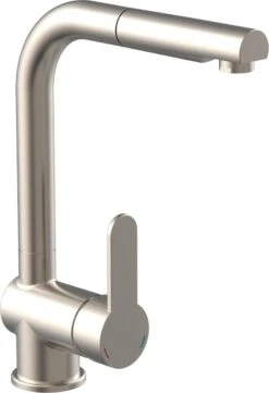 SCHÜTTE London Design Keukenkraan - Mengkraan - Draaibare Uitloop - Uittrekbare Mousseur - RVS-look