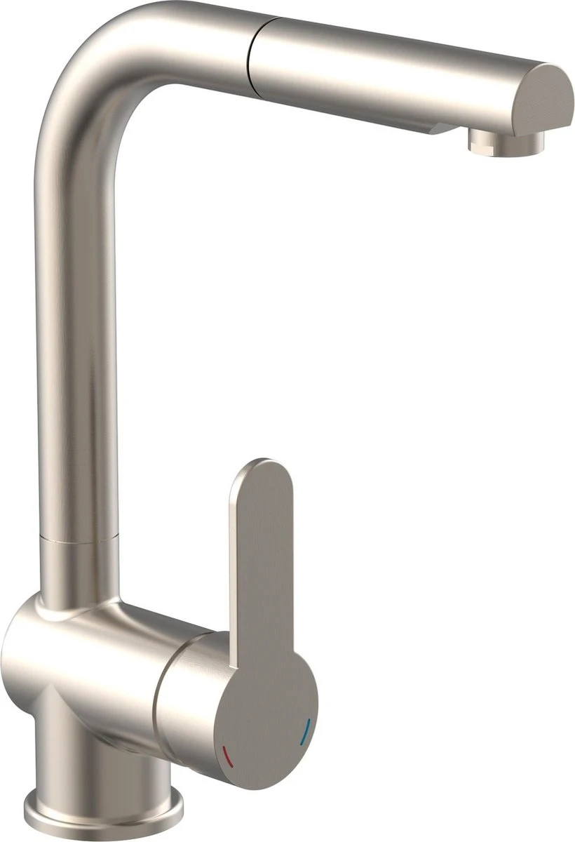 SCHÜTTE London Design Keukenkraan - Mengkraan - Draaibare Uitloop - Uittrekbare Mousseur - RVS-look 3 SCHÜTTE London Design Keukenkraan - Mengkraan - Draaibare Uitloop - Uittrekbare Mousseur - RVS-look