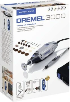 Dremel 3000 Multitool - Roterend - 130 Watt - Met 25 Accessoires En Koffer -WerkPro Verkoopwinkel 827x1200 1
