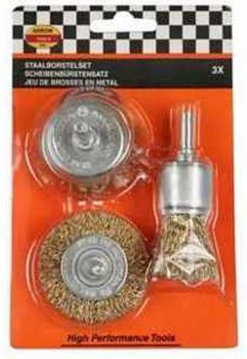 Topgear Staalborstelset Met Stift 6 Mm T.b.v. Boormachine - 3 Delig 12 Topgear Staalborstelset Met Stift 6 Mm T.b.v. Boormachine - 3 Delig - Afbeelding 10