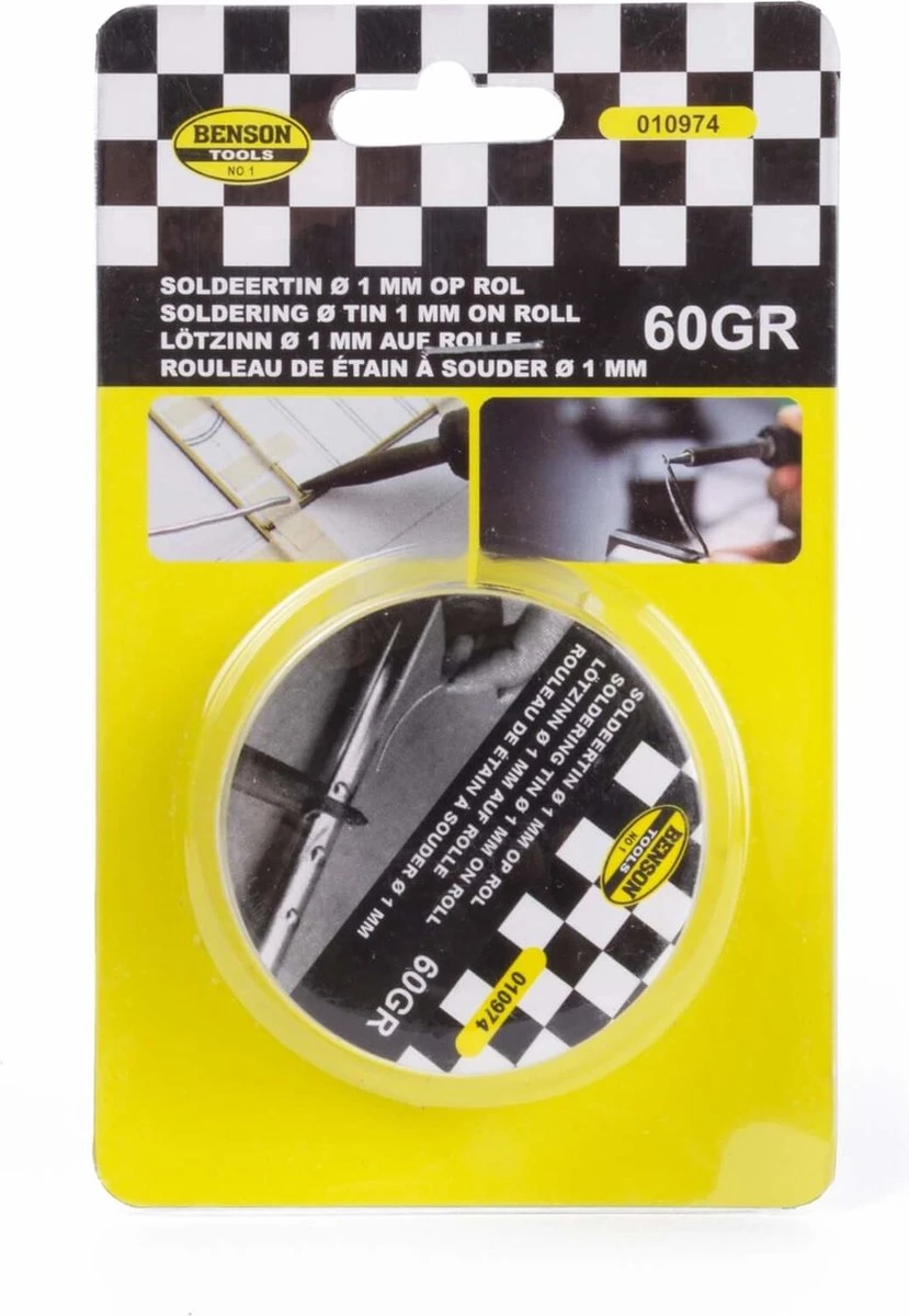 Benson Soldeertin 1 Mm Op Rol - 8 Meter 4 Benson Soldeertin 1 Mm Op Rol - 8 Meter - Afbeelding 2