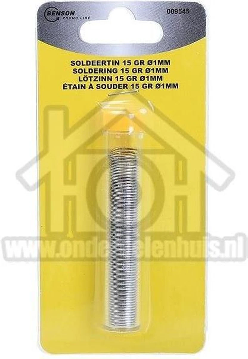 Benson Soldeertin 1 Mm Op Rol - 8 Meter 7 Benson Soldeertin 1 Mm Op Rol - 8 Meter - Afbeelding 5
