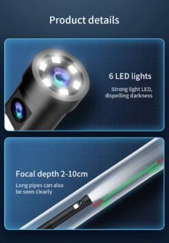 W300 - Endoscoop Camera - Dual Lens - IOS - Android - Inspectiecamera - Voor Smartphone - 1M - Dual Lens 1080P Transmissie -WerkPro Verkoopwinkel 834x1200 5