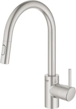 GROHE Concetto Keukenkraan - Met Uittrekbare Handdouche - 2 Straalsoorten - RVS (supersteel) -WerkPro Verkoopwinkel 844x1200 4