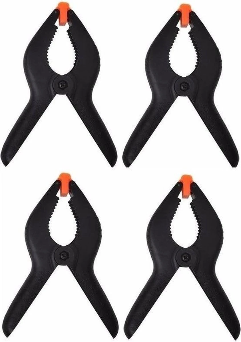 Merkloos 8x Zwarte Hobby Lijmklemmen 10 Cm - Marktkraam Klemmen/ Hobbyklemmen 8 Stuks 4 Merkloos 8x Zwarte Hobby Lijmklemmen 10 Cm - Marktkraam Klemmen/ Hobbyklemmen 8 Stuks - Afbeelding 2