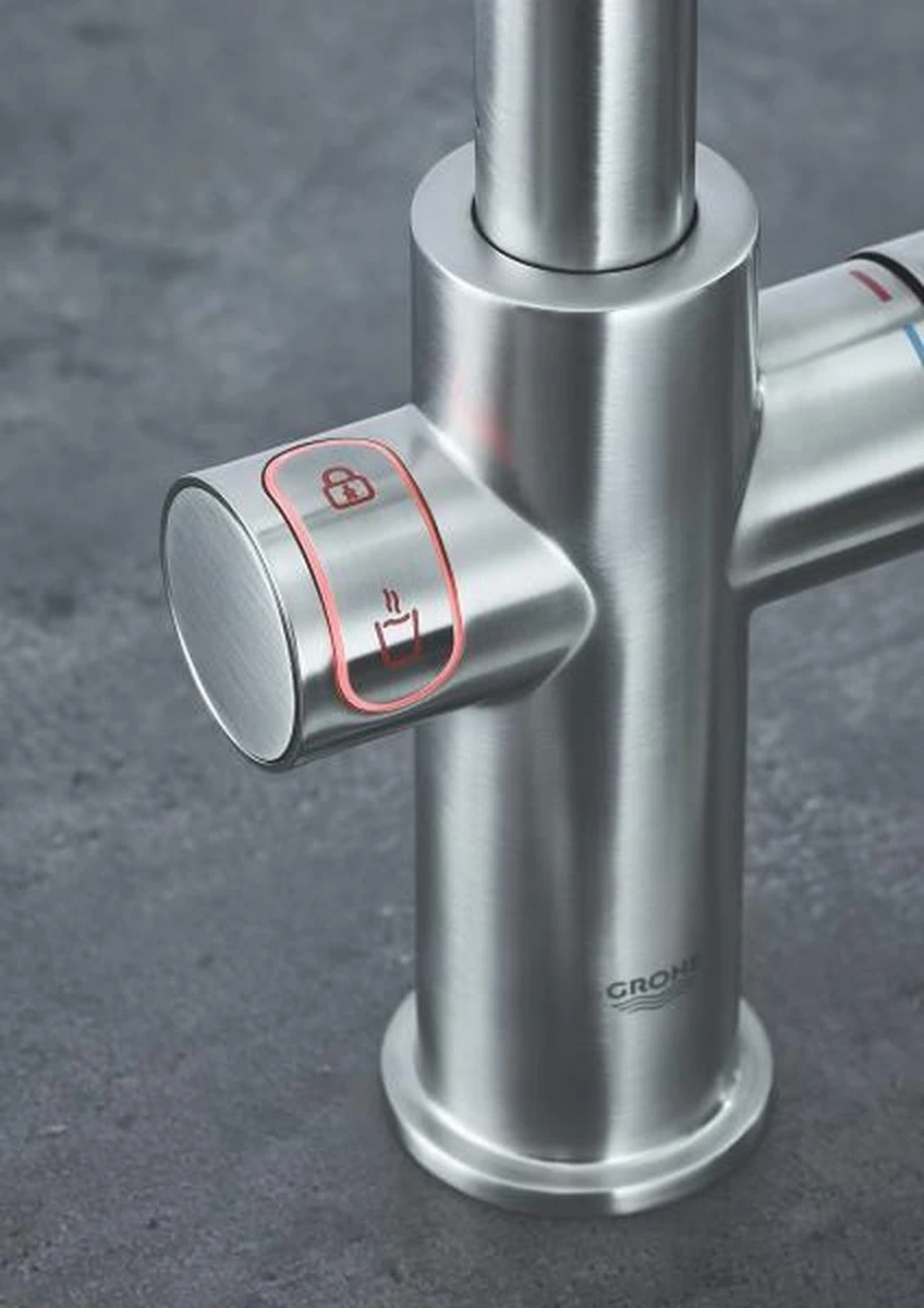 GROHE Red 3IN1 Kokendwaterkraan - U Uitloop - 7L Boiler - Mengventiel – RVS (supersteel) 20 GROHE Red 3IN1 Kokendwaterkraan - U Uitloop - 7L Boiler - Mengventiel – RVS (supersteel) - Afbeelding 18