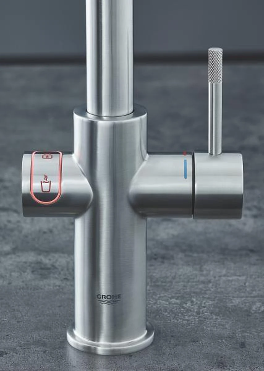GROHE Red 3IN1 Kokendwaterkraan - U Uitloop - 7L Boiler - Mengventiel – RVS (supersteel) 8 GROHE Red 3IN1 Kokendwaterkraan - U Uitloop - 7L Boiler - Mengventiel – RVS (supersteel) - Afbeelding 6