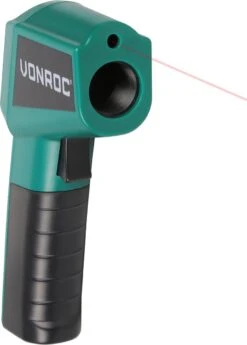 VONROC Digitale Infrarood Thermometer – Laser – Meetbereik -40°C Tot 530°C – Incl. 2 Batterijen 9 VONROC Digitale Infrarood Thermometer – Laser – Meetbereik -40°C Tot 530°C – Incl. 2 Batterijen -WerkPro Verkoopwinkel 860x1200 2
