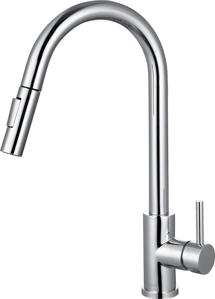 LOMAZOO Keukenkraan Met Uittrekbare Uitloop Chroom - Calypso 3 LOMAZOO Keukenkraan Met Uittrekbare Uitloop Chroom - Calypso